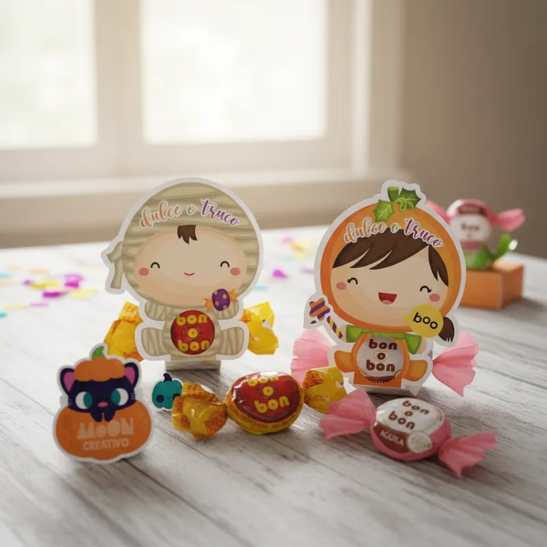 Porta Golosinas Halloween Personajes