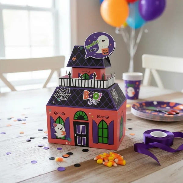 Caja Casita Embrujada Spooky Imprimir Pdf Halloween