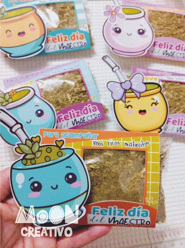 10 Blister Yuyitos Mate Día del Maestro