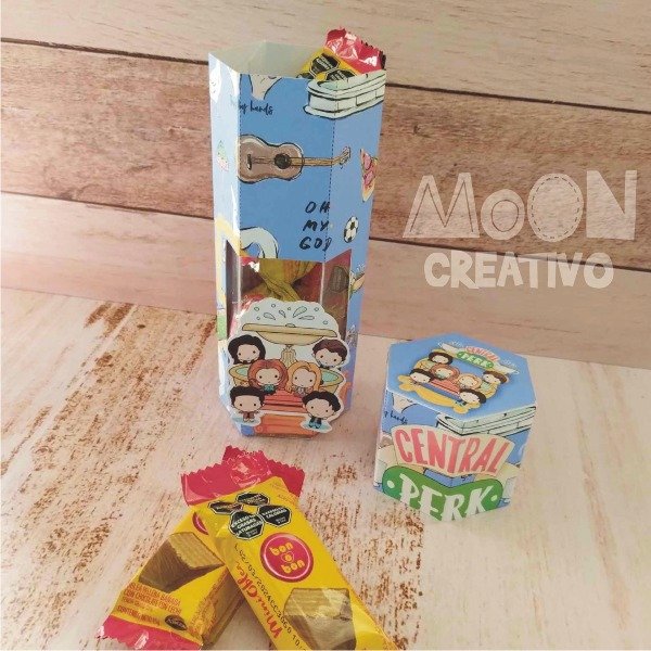 Caja Hexagonal Friends Dia del Amigo