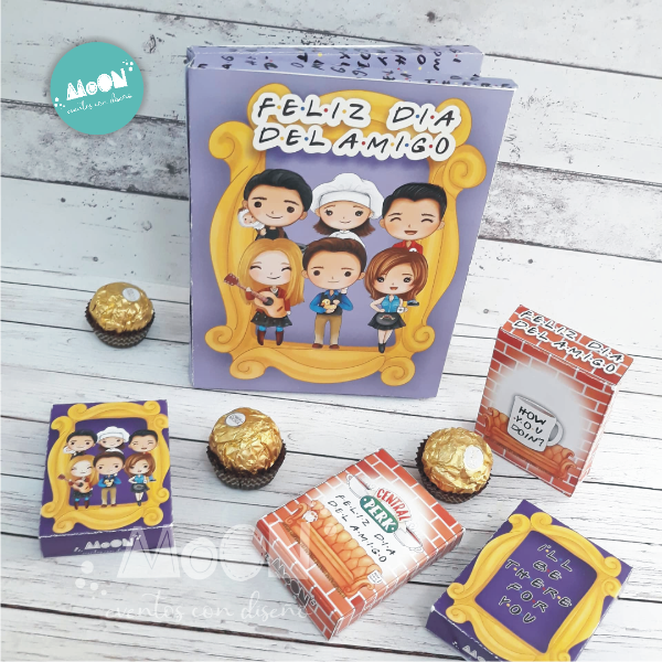 Caja FRIENDS con fuelle Dia del Amigo