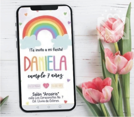 Invitación Arcoiris