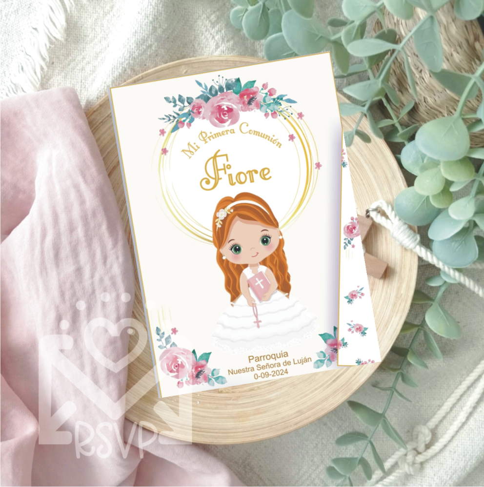 Estampita o Invitación Comunión