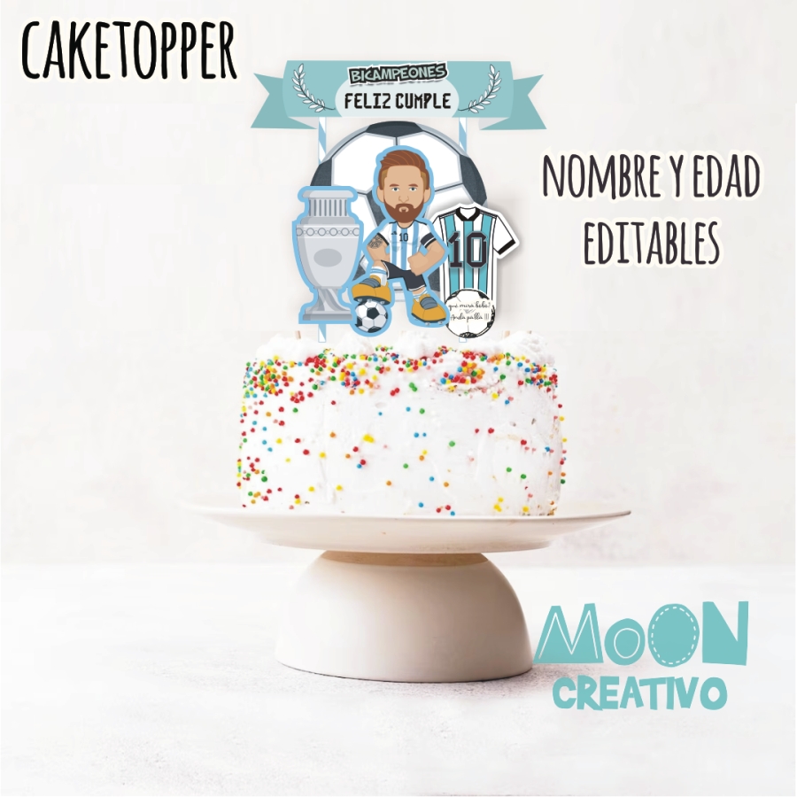 Cake Topper Messi